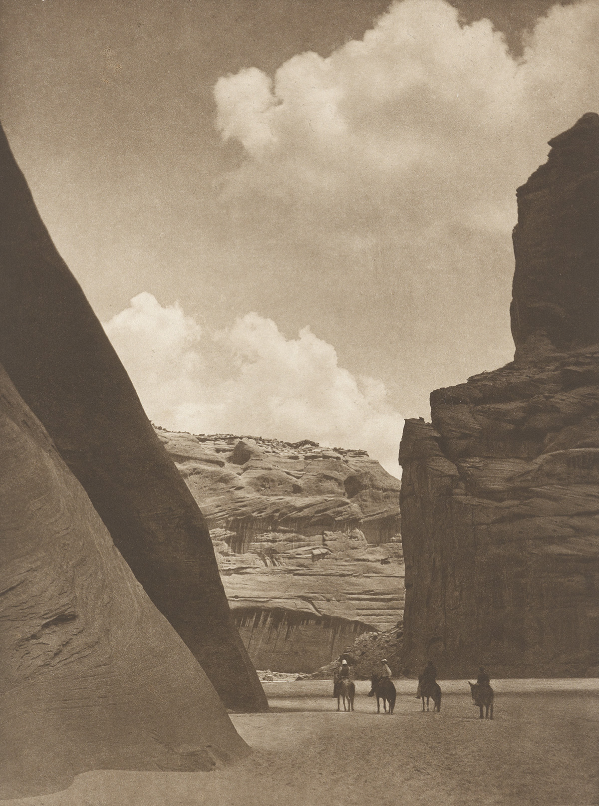 EDWARD S. CURTIS (1868-1952) Group of 4 large-format photogravures from The North American Indian.
